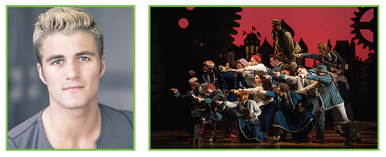Justin Wirick has performed at Altria Theater twice and returns for this run of Wicked. He plays five different characters  in the musical, including a flying monkey and a student at Shiv.