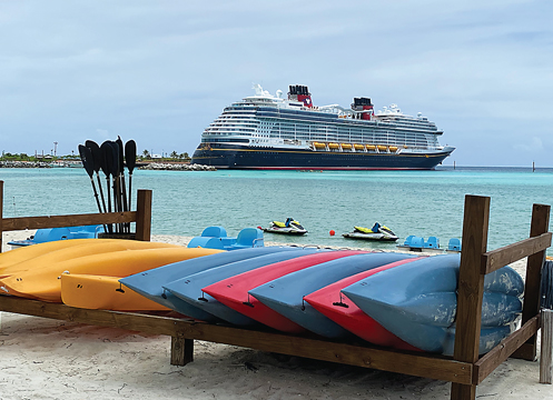 A day on Castaway Cay can be full of activity and adventure – or not.